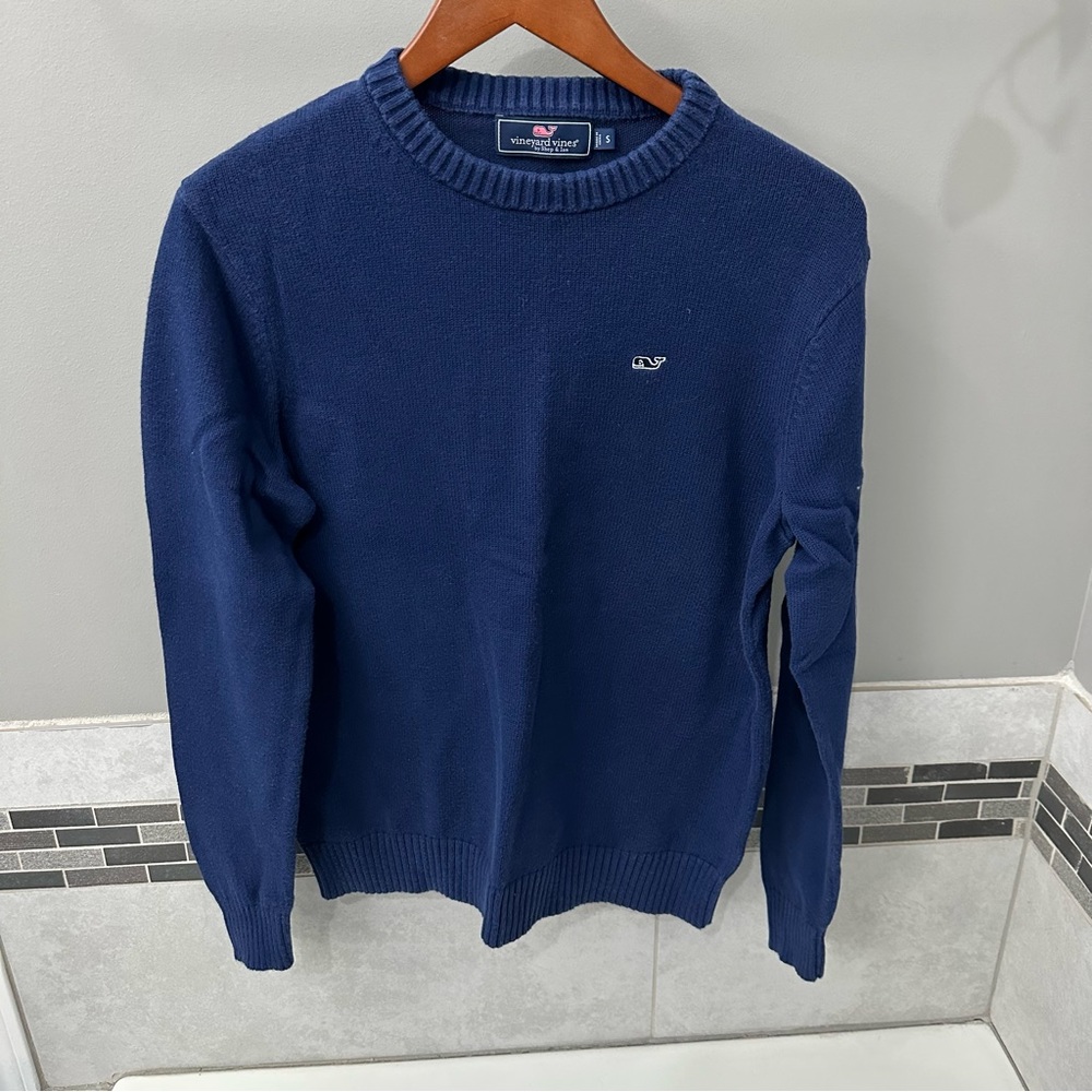 Vineyard Vines Men's Navy Crewneck Sweater